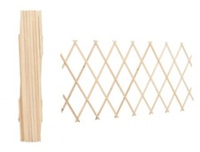 x Traliccio In Legno Rete Estensibile Piante Rampicanti Staccionata 180x30cm lil