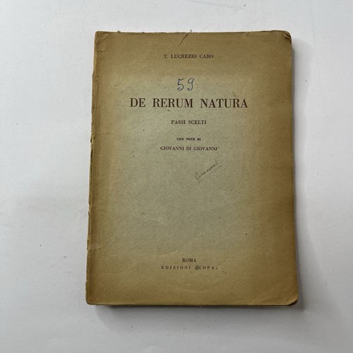 Lucrezio caro rerum natura - rerum,