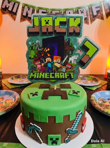 Cake topper gamer - topper,