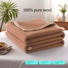 100% pure wool blanket