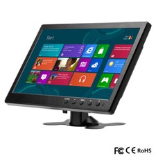 Monitor Auto Portatile 10.1" HD Mini TV PC 1080P LCD CCTV con HDMI BNC AV VGA 12V