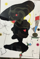 JOAN MIRO' - LITOGRAFIA - 80 x 56 - PLATA