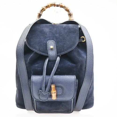 Gucci borsa zaino bambù logo - gucci,
