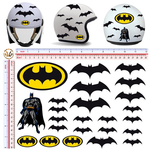 Batman cartoon adesivi - , casco