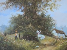 Dipinto olio su tela di