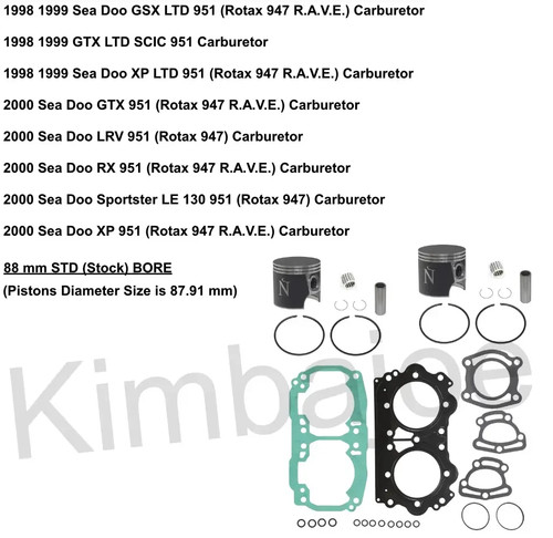 Kit pistoni carburatore - pistoni,