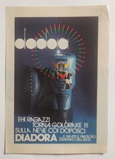 Pubblicita' Goldrake Diadora Doposci Advertising  Publicite' Vintage 1979 (T5