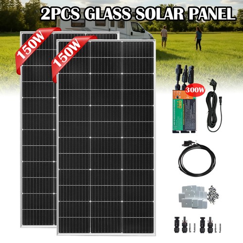 Pannello solare vetro - vetro, 2x150w