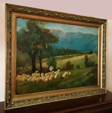 Dipinto a olio d'epoca in