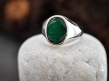 Anello uomo con smeraldo - anello,