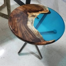 Tavolo tondo epossidico 18" /