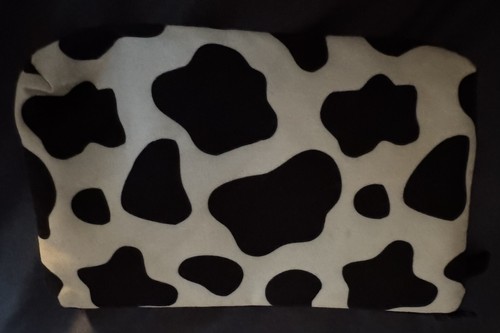 Borsa cosmetica stampa mucca