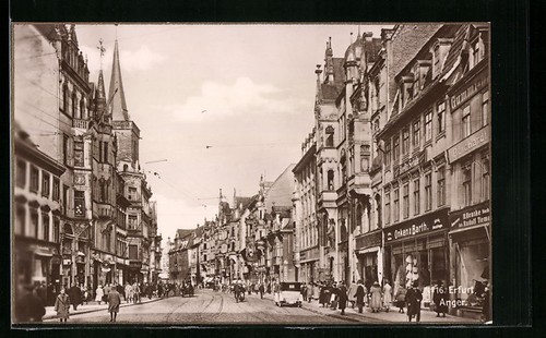 Cartolina erfurt parte di - cartolina,
