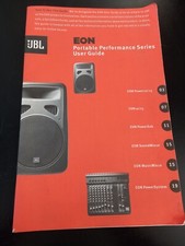 ISTRUZIONI / MANUALE ORIGINALE JBL EON SERIES