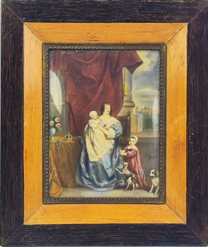 Old dipinto miniatura quadro - miniatura,