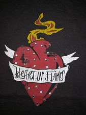 _T-shirt Zara"Heart in flames" TG XL veste L_