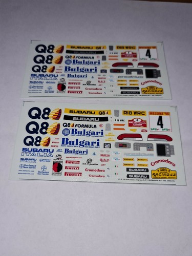 Decal racing43 subaru - 1:43, racing43:subaru