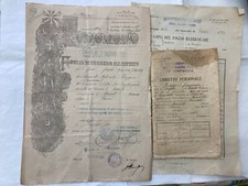 WW1 LOTTO DOCUMENTI CAPORALE 5°REGGIMENTO ALPINI BATTAGLIONE INTRA VARESE.FIGLIO