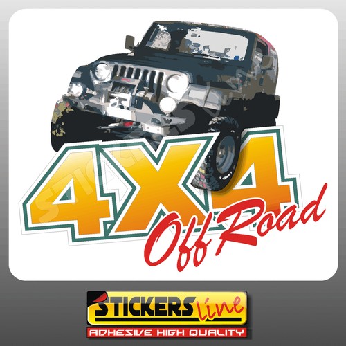 Adesivi fuoristrada 4x4 off