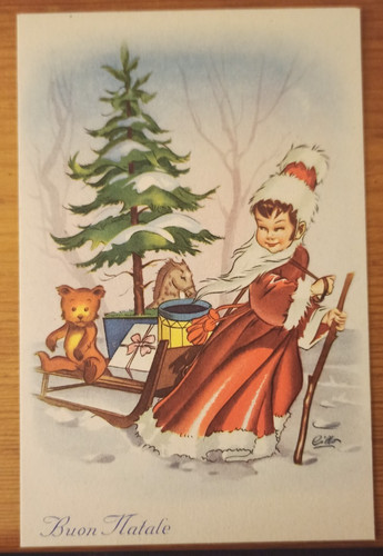 13b cart buon natale - natale-, bimbo