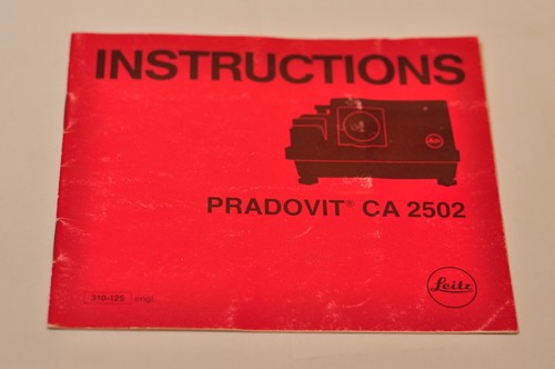 Leica leitz pradovit 2502 - ca,