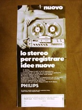 Stereo Philips Per registrare idee nuove Pubblicità vintage anni '70