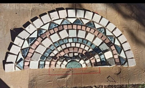 Rosone mosaico rete - mosaico, su