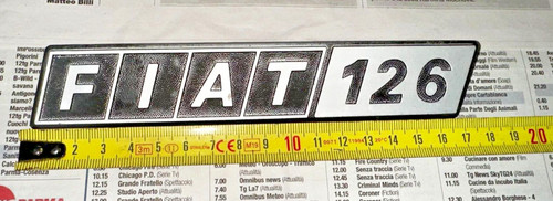 Fregio logo stemma fiat 126 - fiat, su