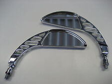 Yamaha XV535 750 1100 VIRAGO CUSTOM SPECCHIO RILIEVO METALLO PIENO NEW NUOVO IMBALLO ORIGINALE!!!