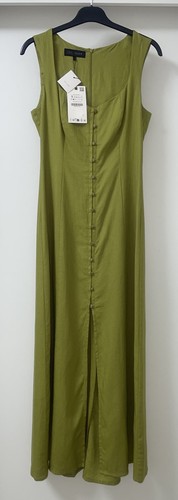 Zara abito midi verde - abito, oliva