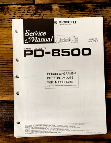 Pioneer 8500 lettore - pd-8500, cd