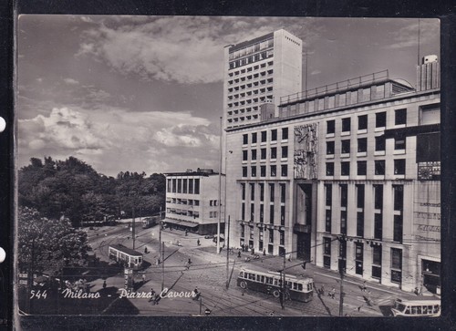 Cartolina milano piazza cavour - cartolina,