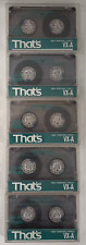 Lotto 5x THAT'S VX-A TIPO 2 COBALT 46 1993 musicassette vergini cassette tape