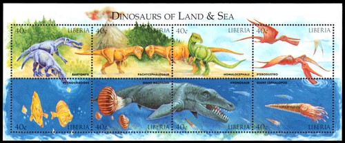Liberia 1412 dinosauri di - liberia,