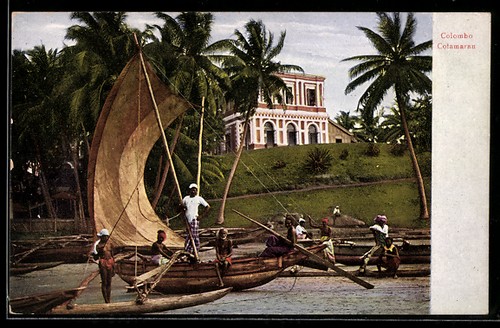 Cartolina colombo cotamarano - colombo,,