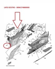 PEDANA DESTRO ORIGINALE YAMAHA