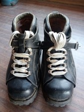 Scarponi da sci anni 60 da ragazzo ragazza  .int. 23 cm est.suola cm 26,5