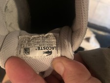 Lacoste Renard Men's Style 7-25SPM Casual Shoes Sneakers Size 8, white/green