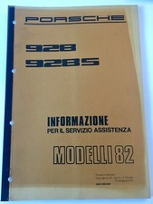 Manuale Officina Informazioni Assistenza Porsche 928 928S  '82 WKD 450540 #275