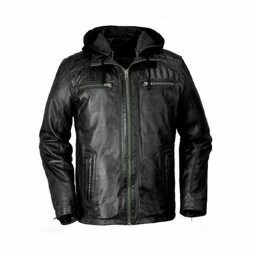 Giacca pelle con - pelle,