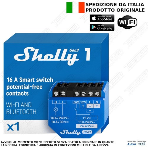 Shelly gen3 relè wi - -, wi-fi