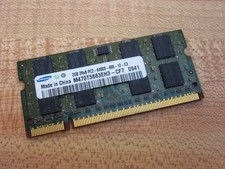 Samsung M470T5663QZ3-CE6 (2GB, PC2-5300 (DDR2-667), DDR2 SDRAM, 667 MHz, SO