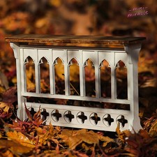 Casa delle bambole scala 1/6 miniature arredamento tavolino vintage gotico incompiuto