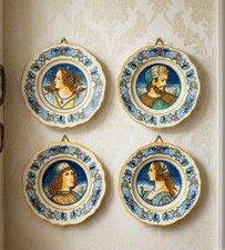  Serie Di 4 Piatti Decorativi