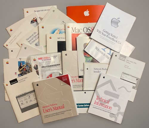 Lotto manuali vintage apple - lotto,