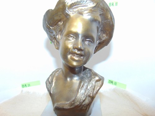 Scultura busto ragazzo - , in