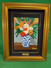 quadro dipinto in rilievo prova d'autore riproduzione cezanne