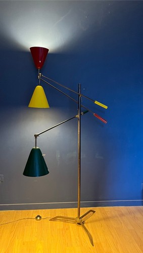 Lampadaire tripode arredoluce - lampadaire,
