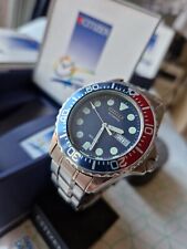 Citizen Submariner Day/Date automatic diver WR 200 m. Pepsi