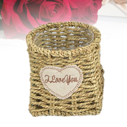 Contenitore vaso di rattan - vaso,